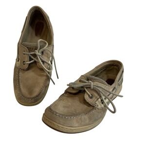Sperry Top Sider Leather Boat Shoes Mens Size 10M Tan Lace Up Casual Deck Shoes